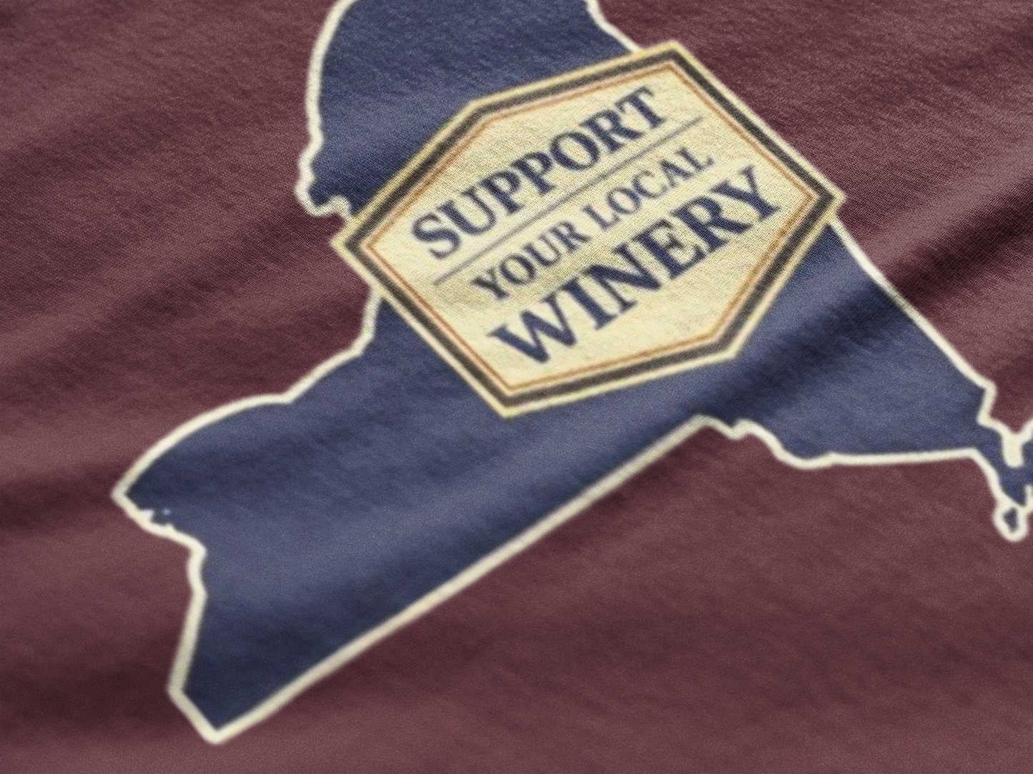 "Support Your Local Winery New York Shirt", New York State Wine Lover T-Shirt