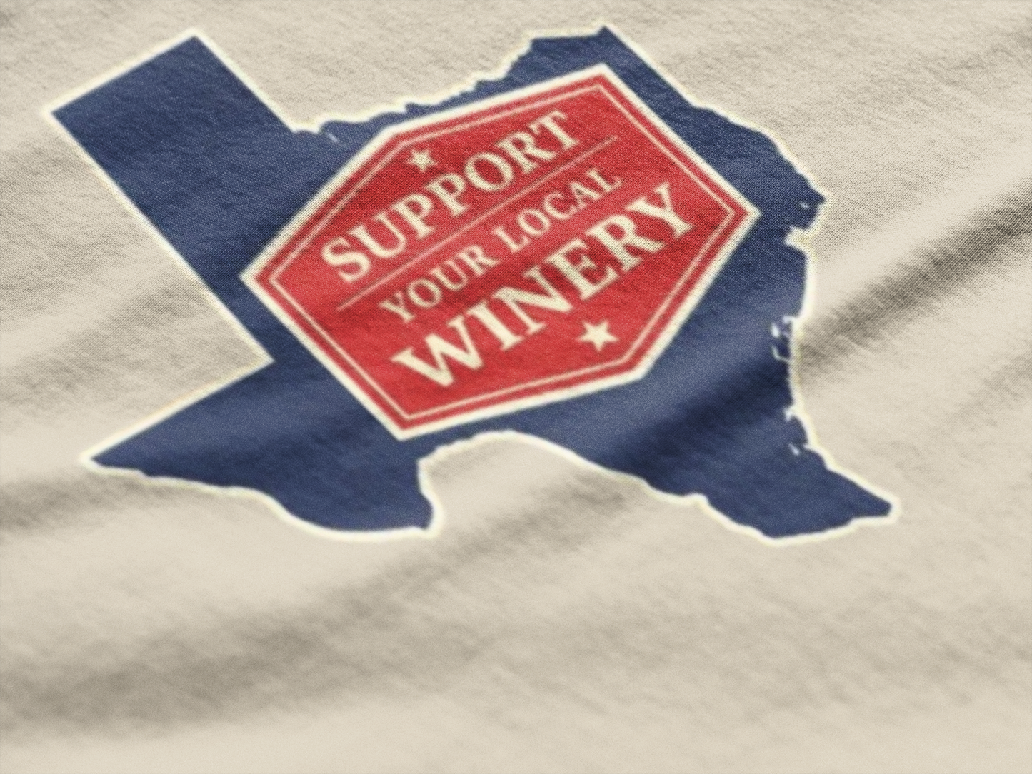 "Support Your Local Winery" Texas Wine Lover T-Shirt