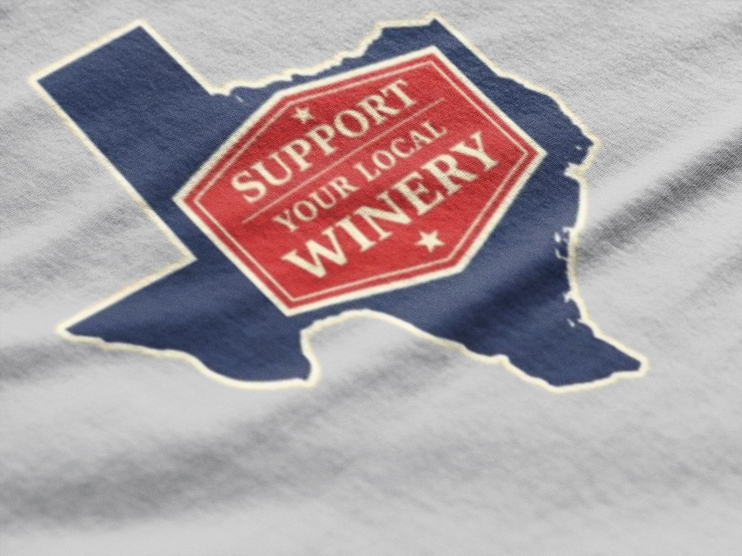 "Support Your Local Winery" Texas Wine Lover T-Shirt