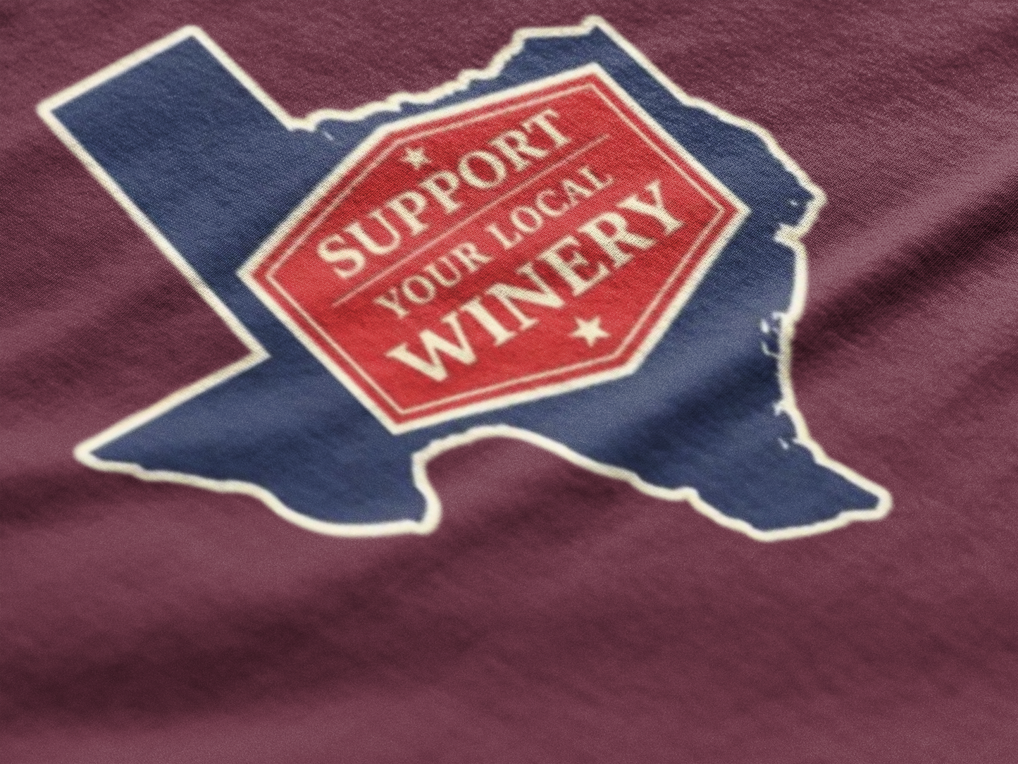 "Support Your Local Winery" Texas Wine Lover T-Shirt