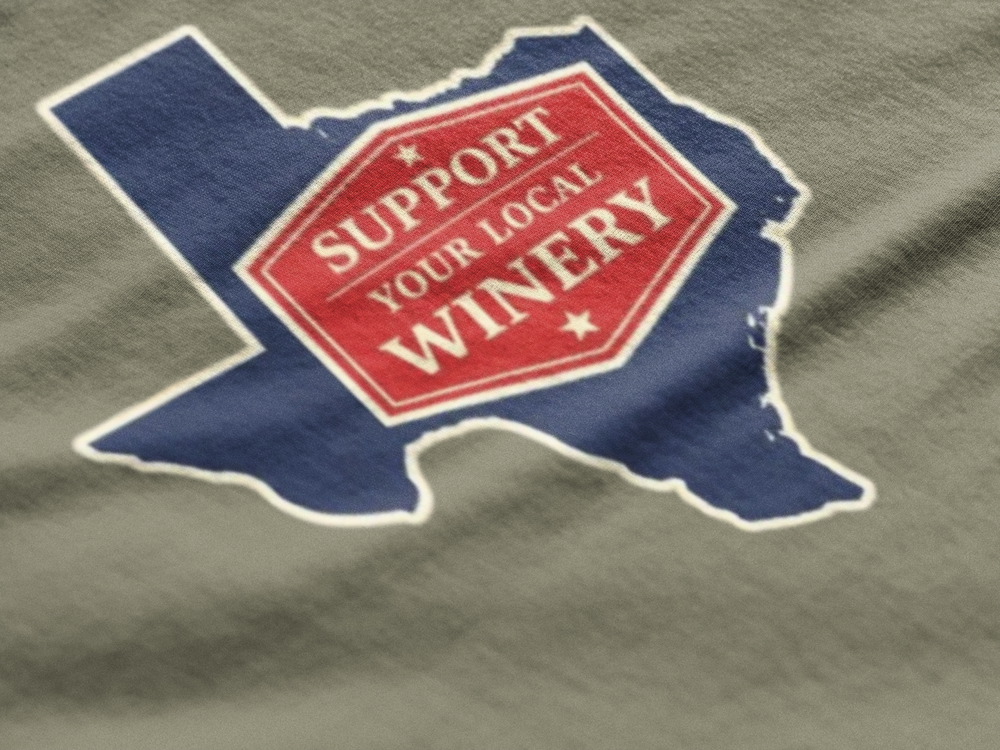 "Support Your Local Winery" Texas Wine Lover T-Shirt