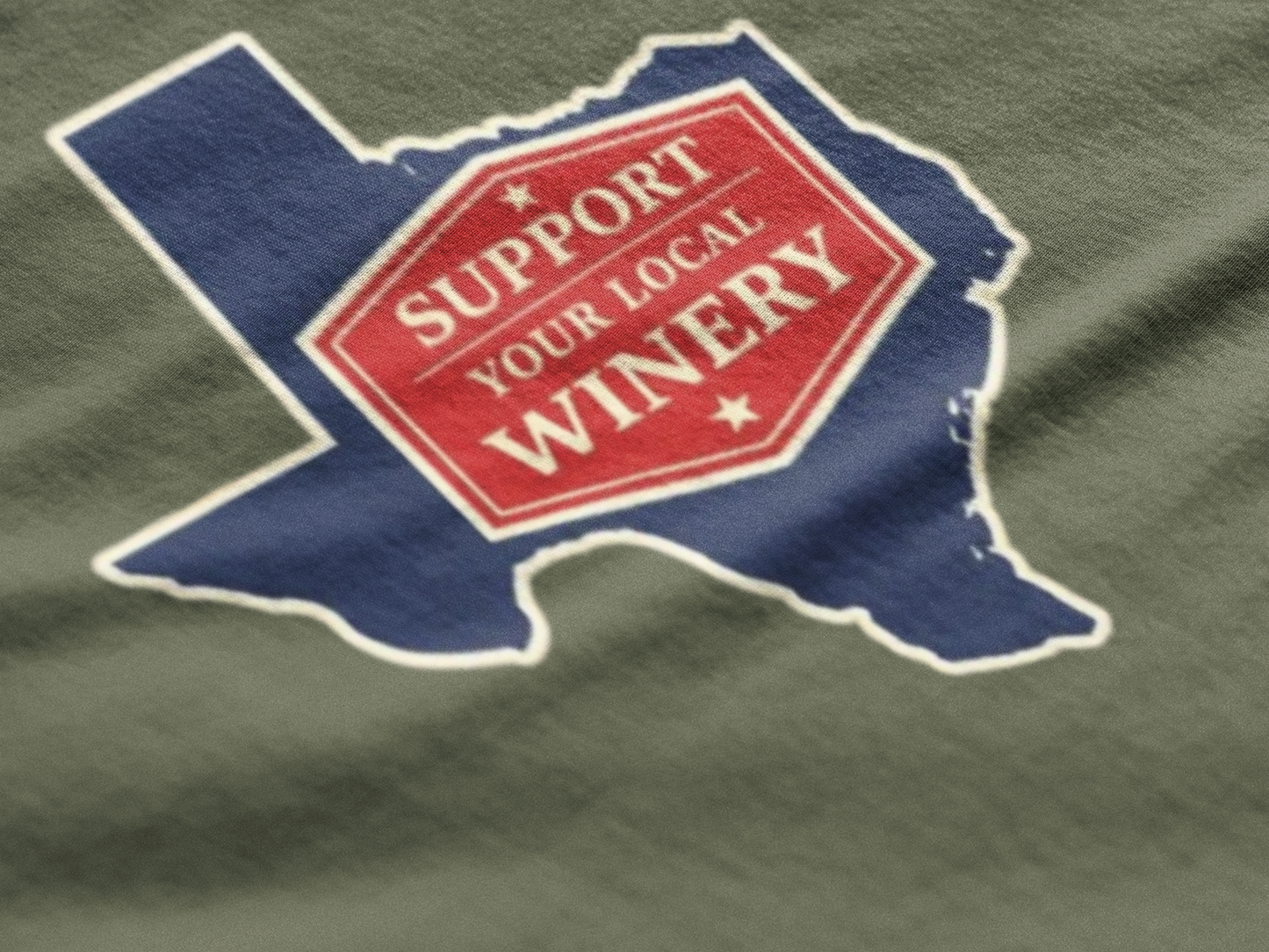 "Support Your Local Winery" Texas Wine Lover T-Shirt