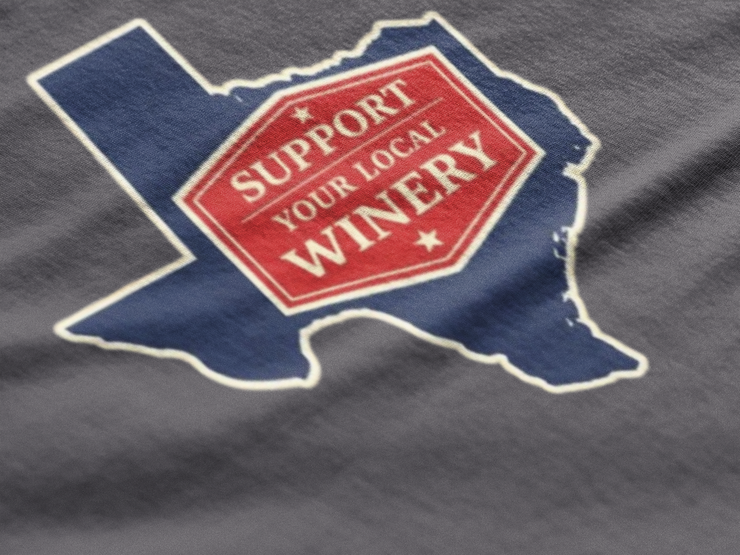 "Support Your Local Winery" Texas Wine Lover T-Shirt