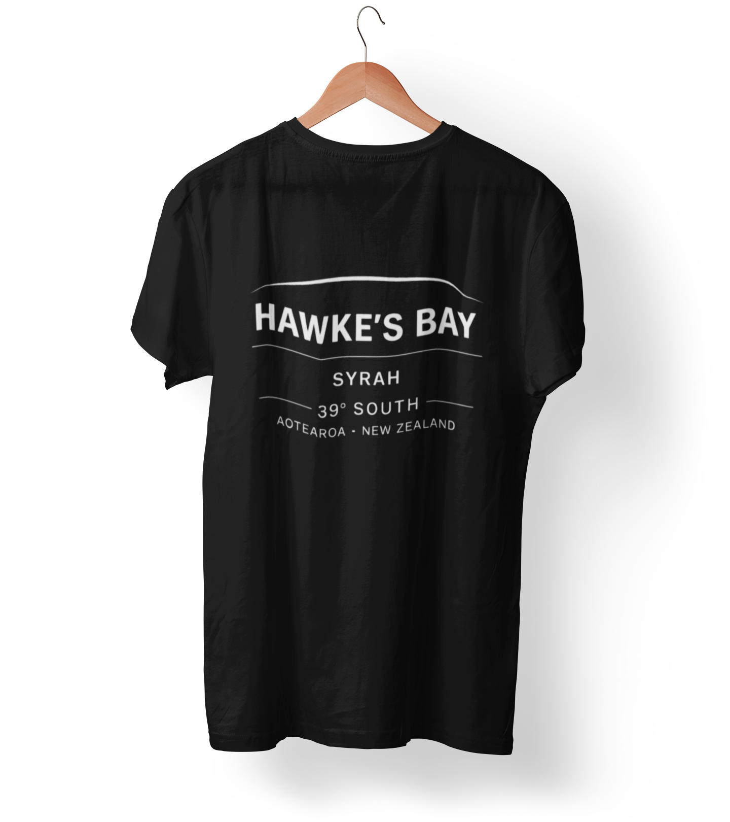 "Hawke’s Bay Syrah – 39° South" Wine Region Tee