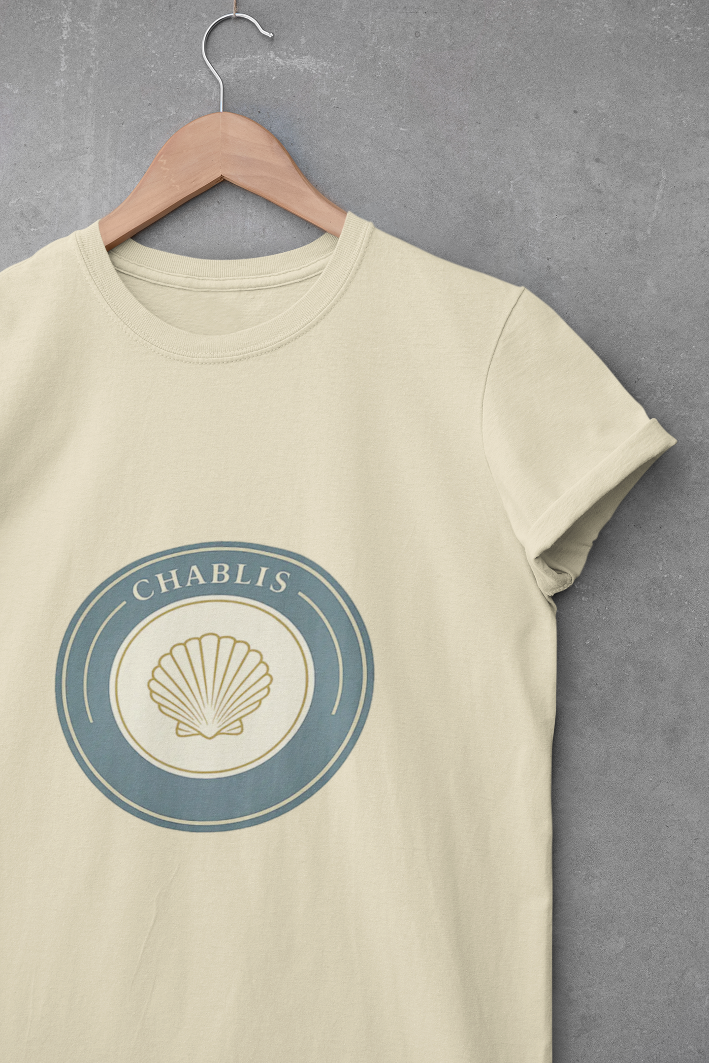 "Chablis" Crest Burgundy Chardonnay T-Shirt