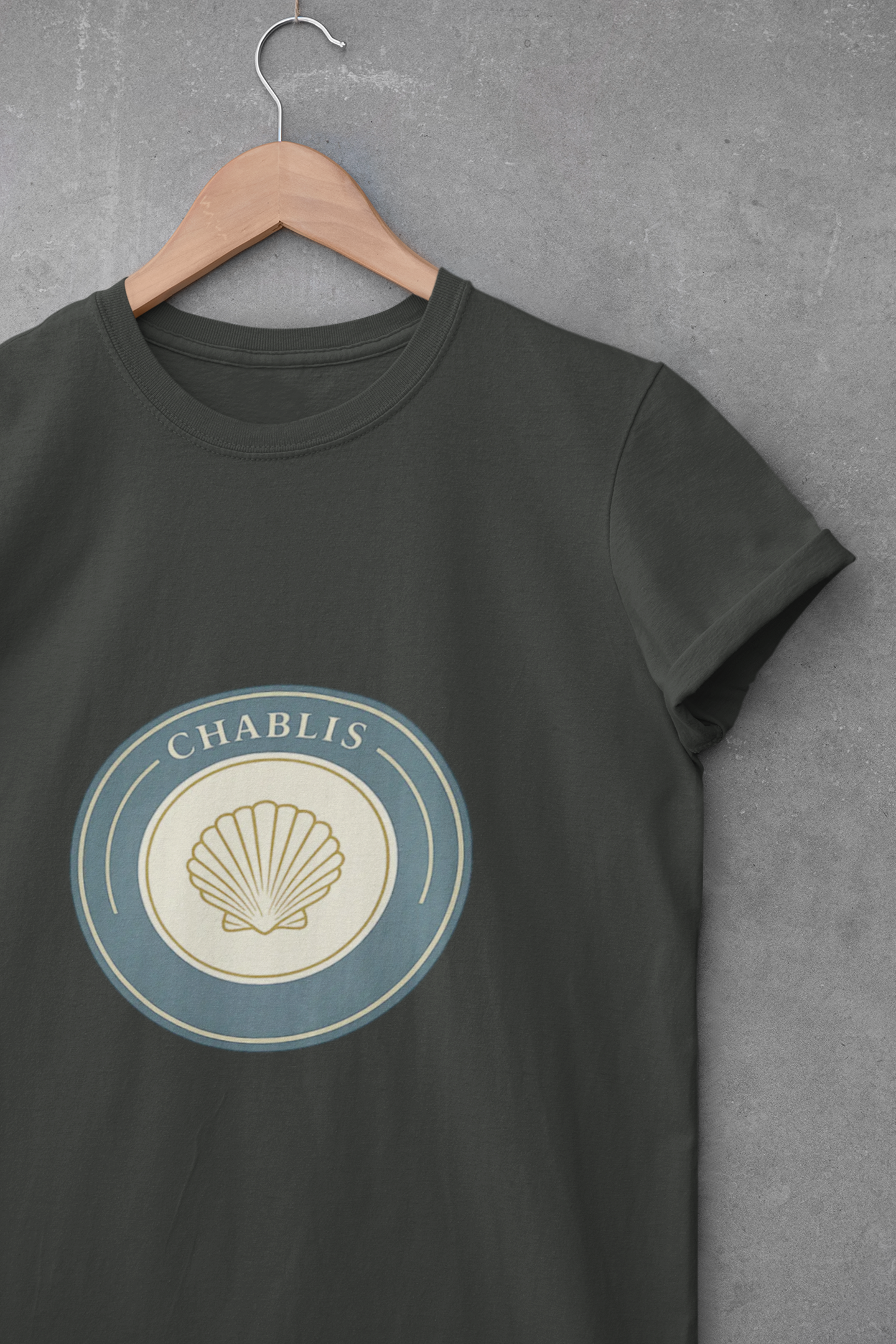 "Chablis" Crest Burgundy Chardonnay T-Shirt