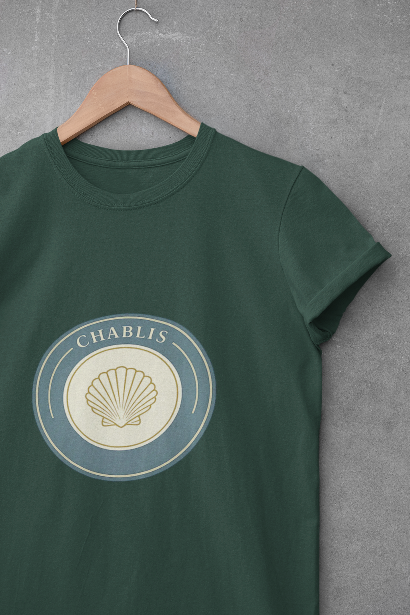"Chablis" Crest Burgundy Chardonnay T-Shirt