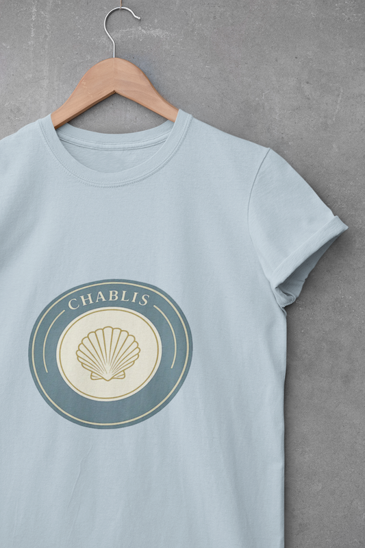 "Chablis" Crest Burgundy Chardonnay T-Shirt