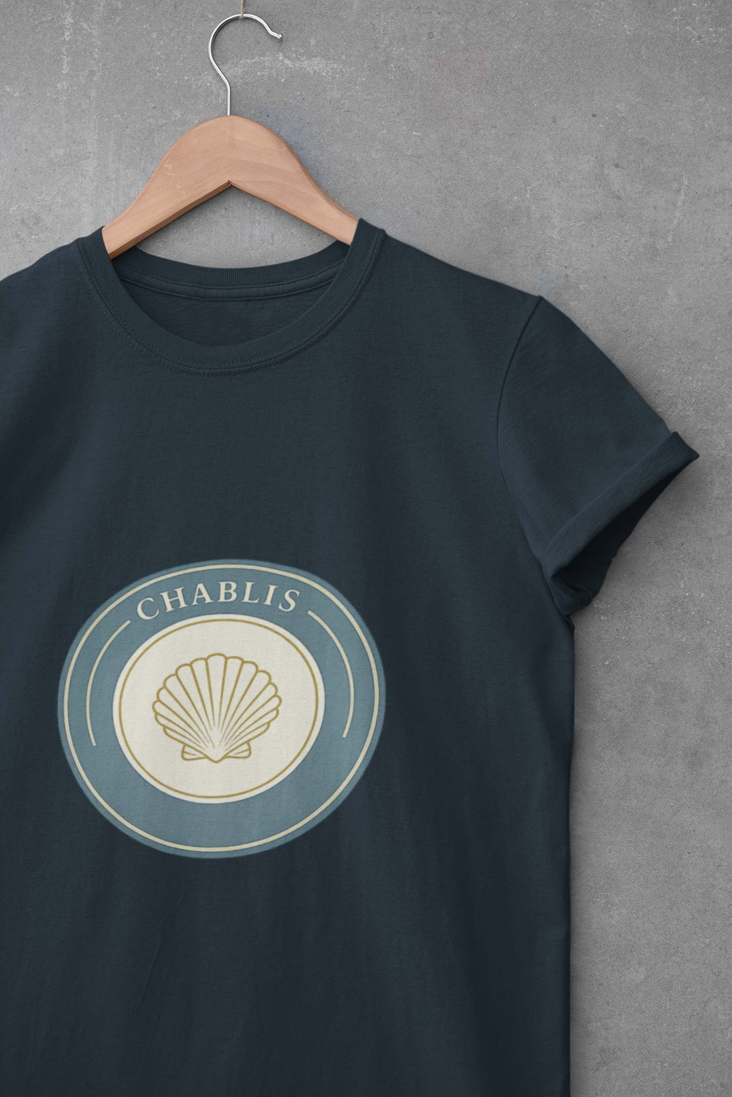 "Chablis" Crest Burgundy Chardonnay T-Shirt