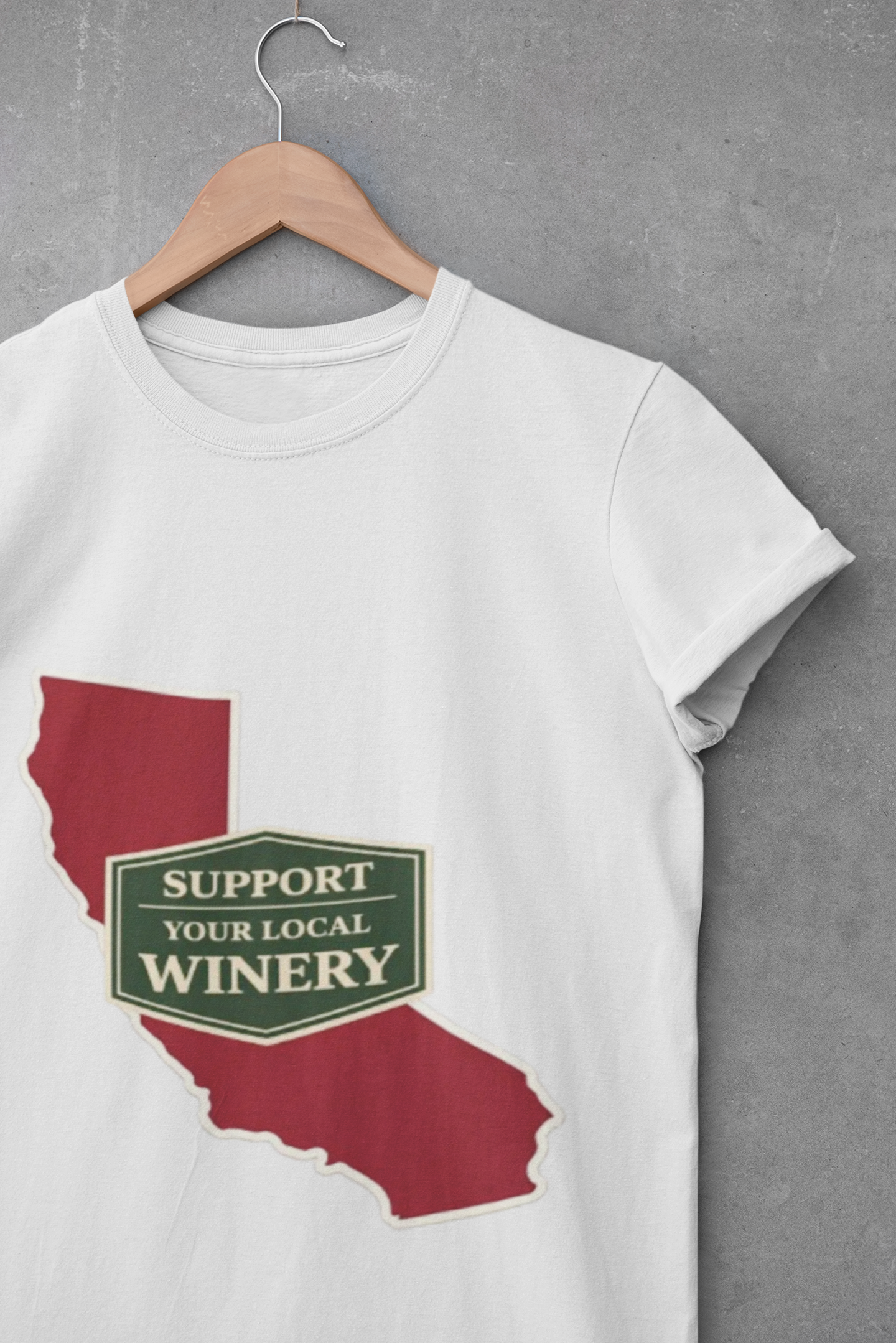 "Support Your Local Winery" California Wine Lover T-Shirt