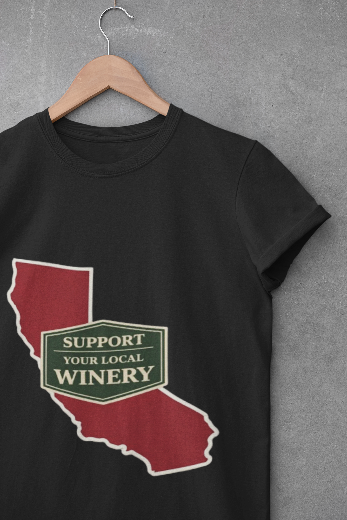 "Support Your Local Winery" California Wine Lover T-Shirt