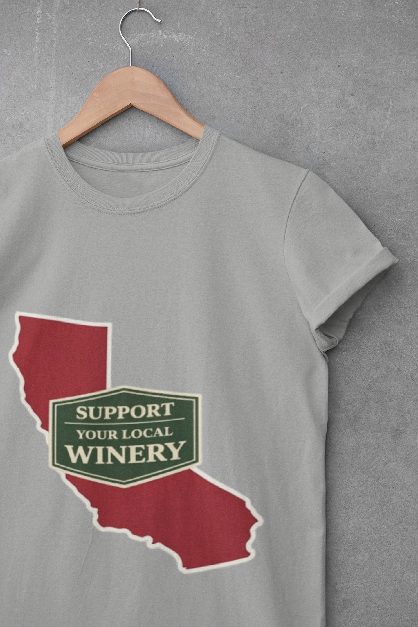 "Support Your Local Winery" California Wine Lover T-Shirt