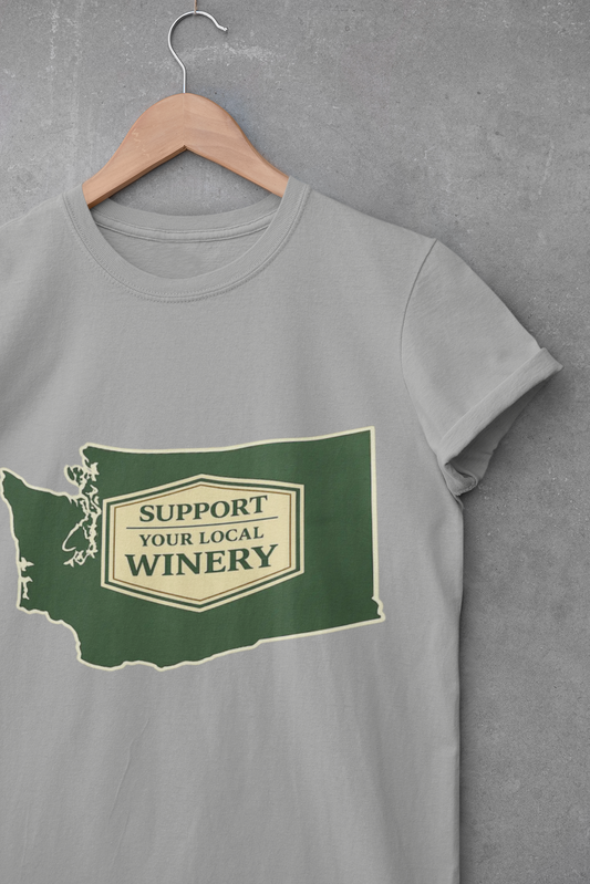 "Support Your Local Winery" Washington State T-Shirt