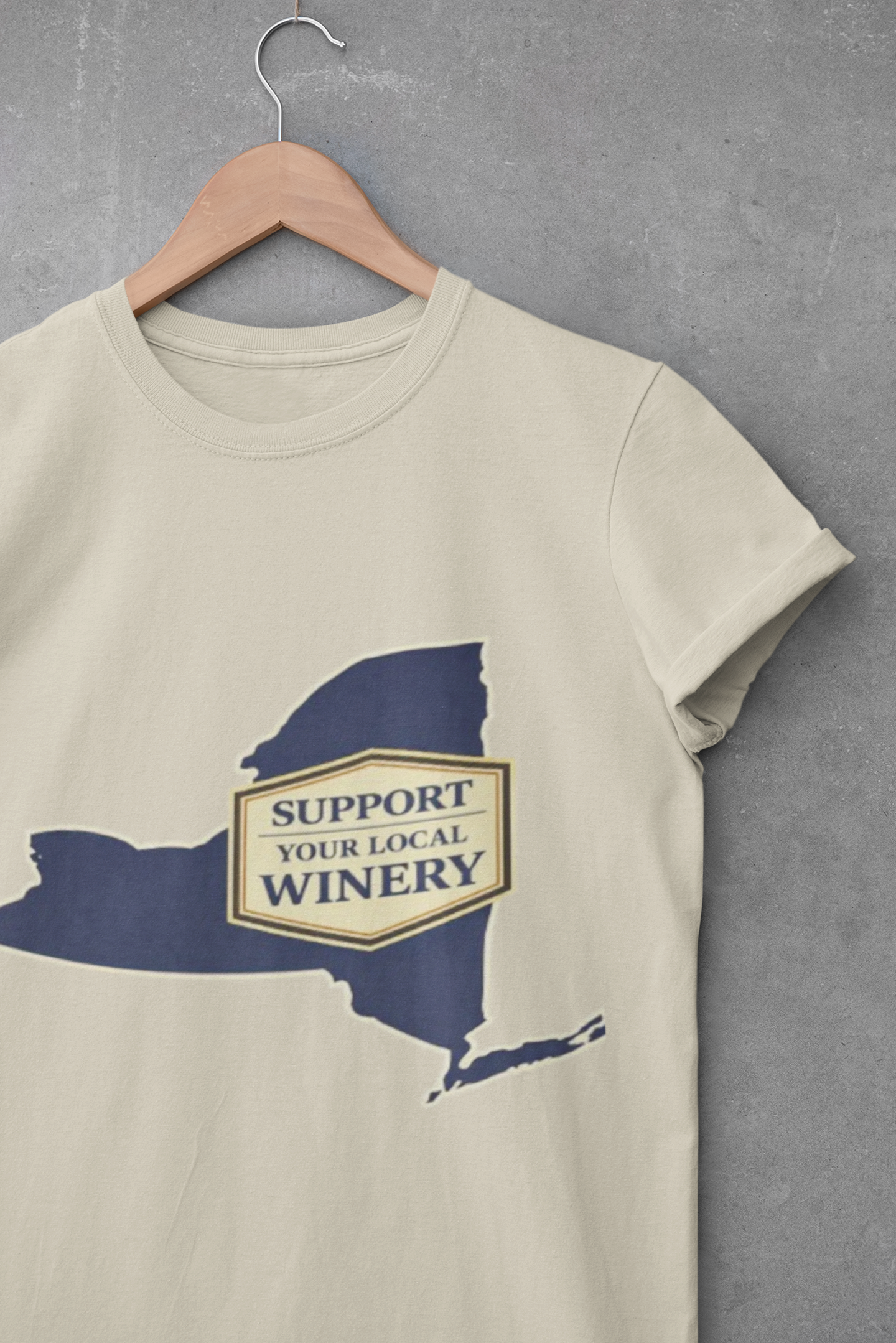 "Support Your Local Winery New York Shirt", New York State Wine Lover T-Shirt