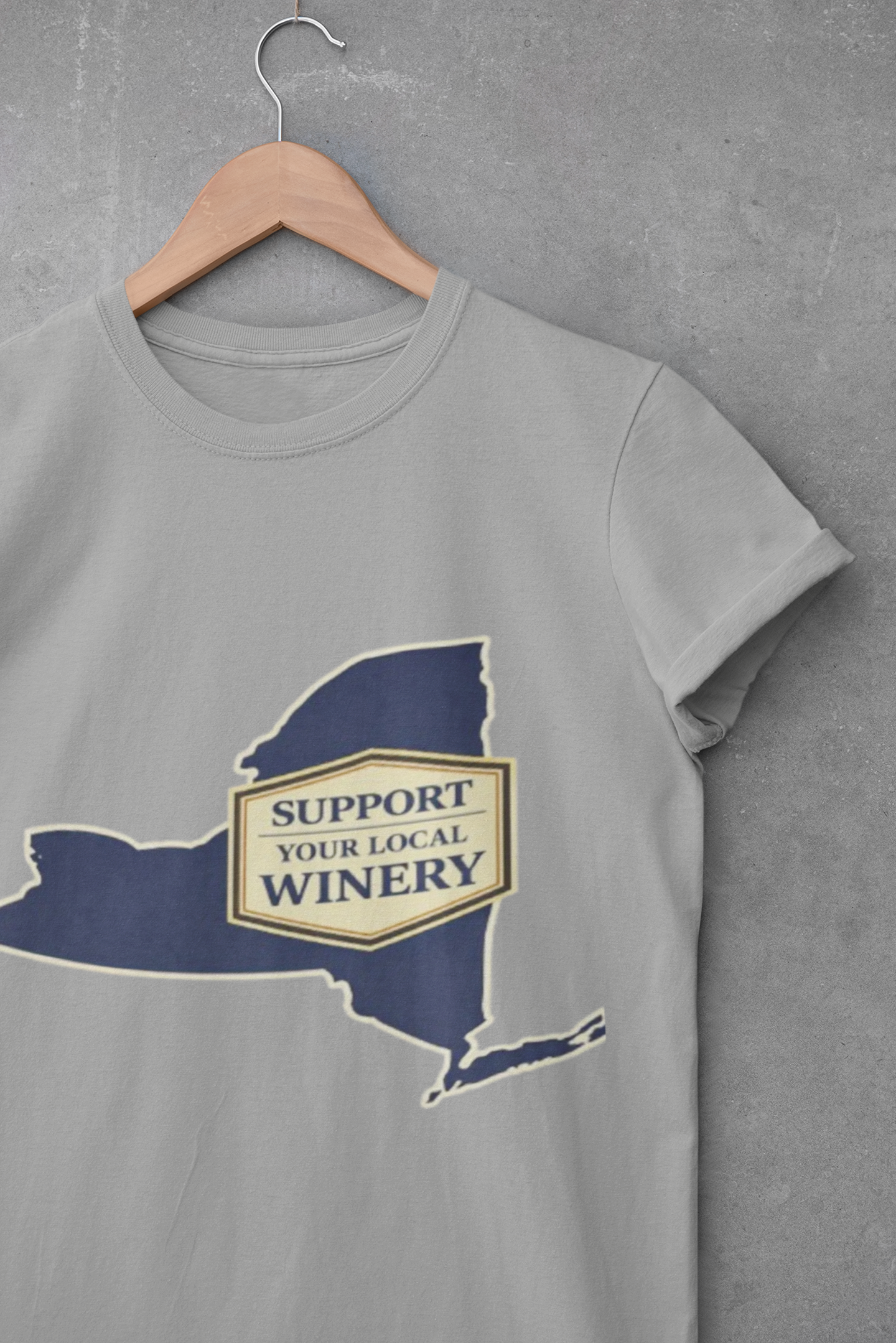 "Support Your Local Winery New York Shirt", New York State Wine Lover T-Shirt