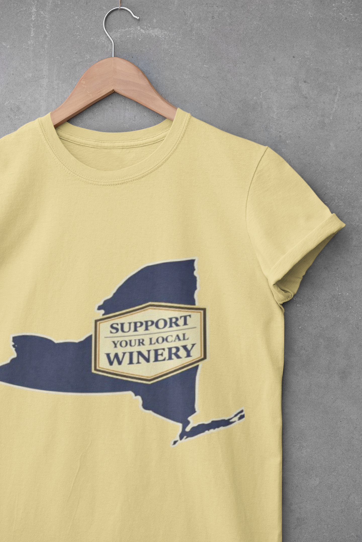 "Support Your Local Winery New York Shirt", New York State Wine Lover T-Shirt