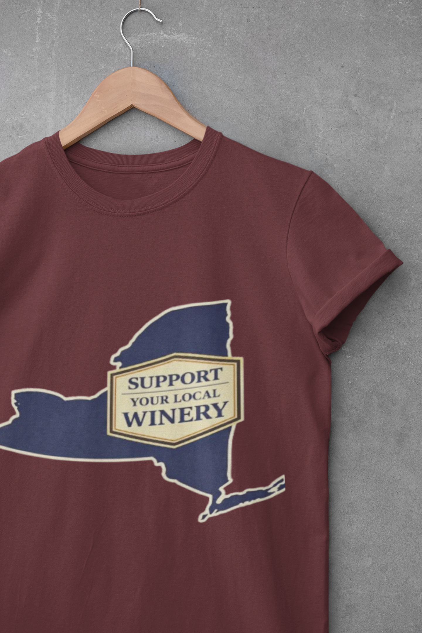 "Support Your Local Winery New York Shirt", New York State Wine Lover T-Shirt