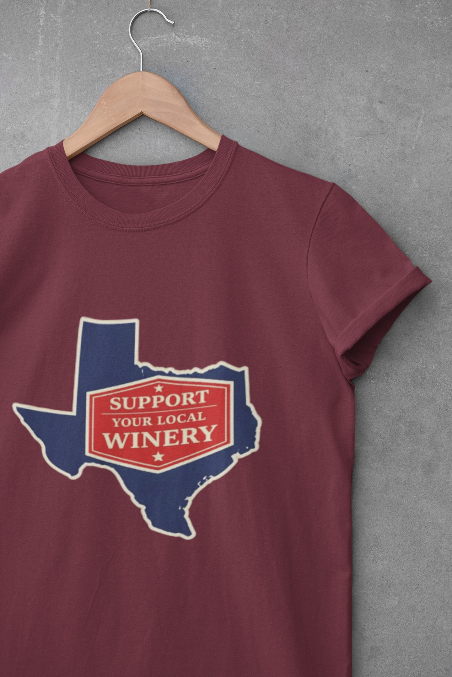 "Support Your Local Winery" Texas Wine Lover T-Shirt