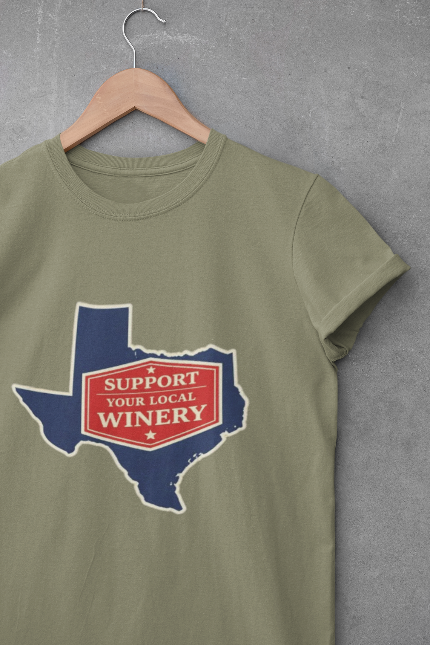 "Support Your Local Winery" Texas Wine Lover T-Shirt