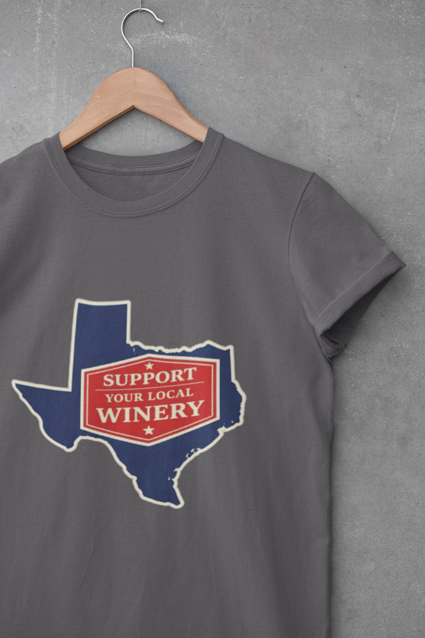 "Support Your Local Winery" Texas Wine Lover T-Shirt