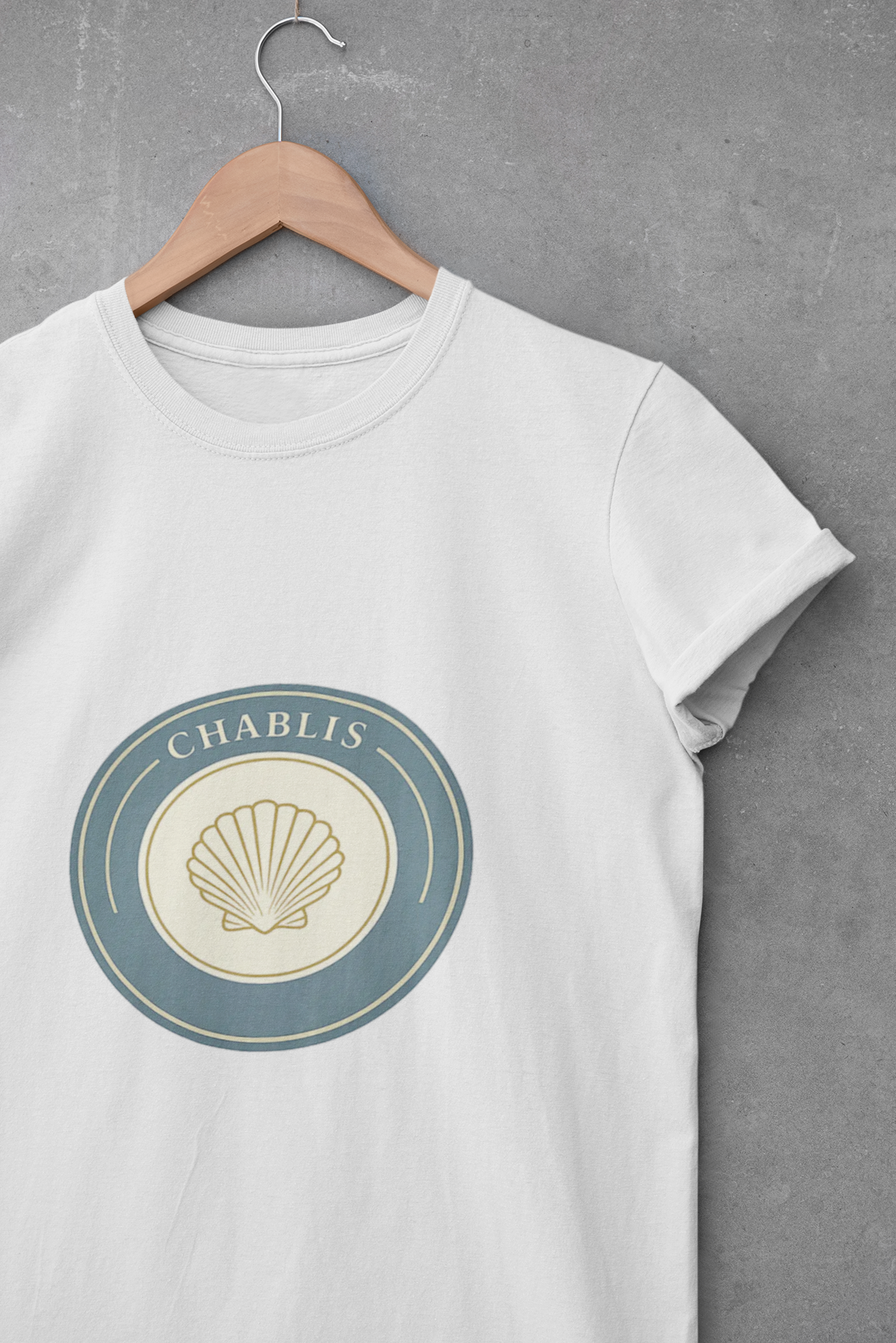 "Chablis" Crest Burgundy Chardonnay T-Shirt