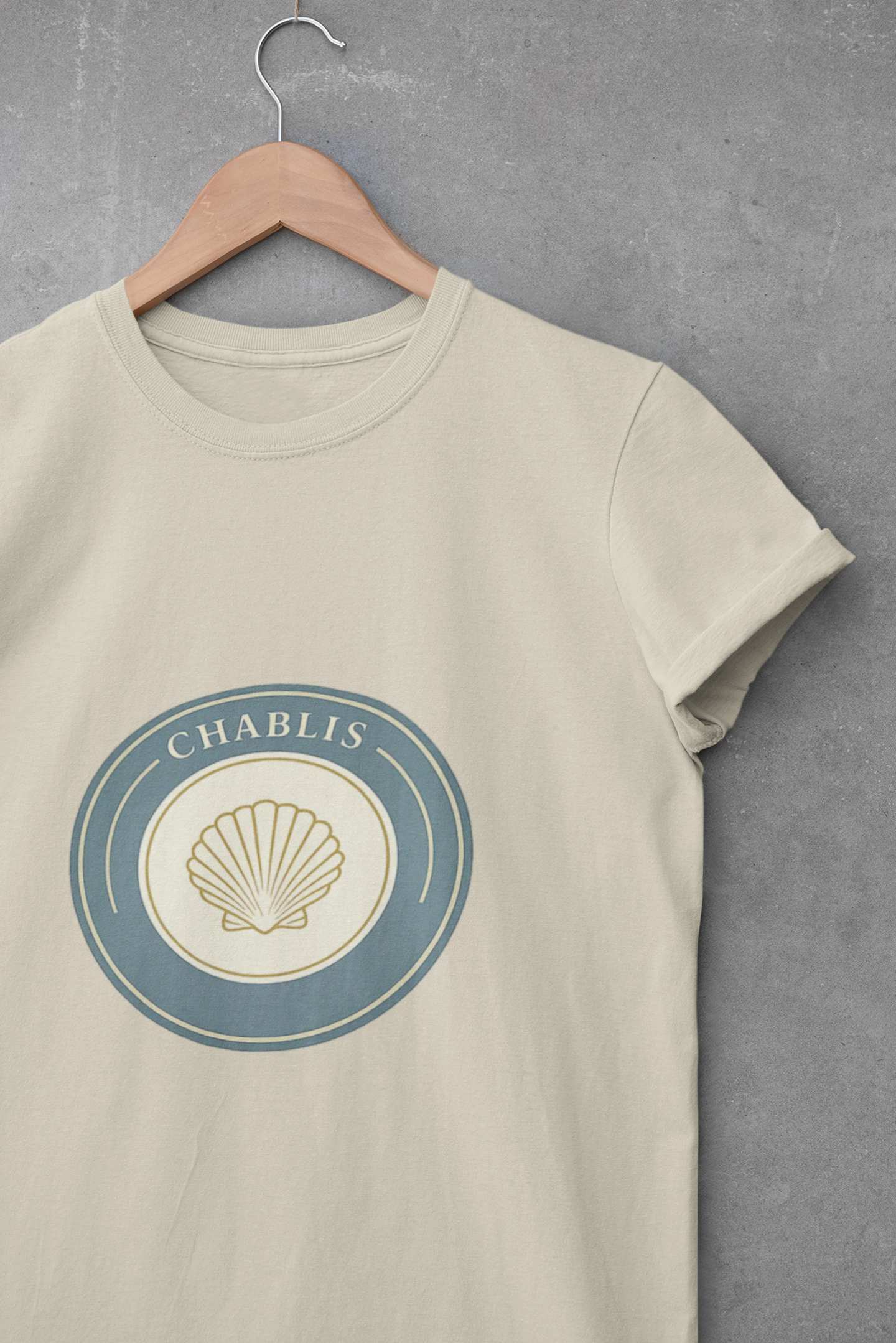 "Chablis" Crest Burgundy Chardonnay T-Shirt