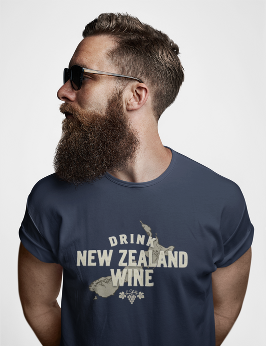 "Drink New Zealand Wine" Vintage Graphic Tee