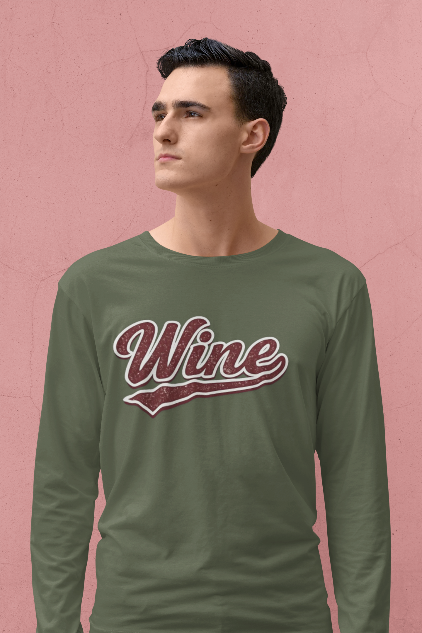 "Wine" Long Sleeve Tee