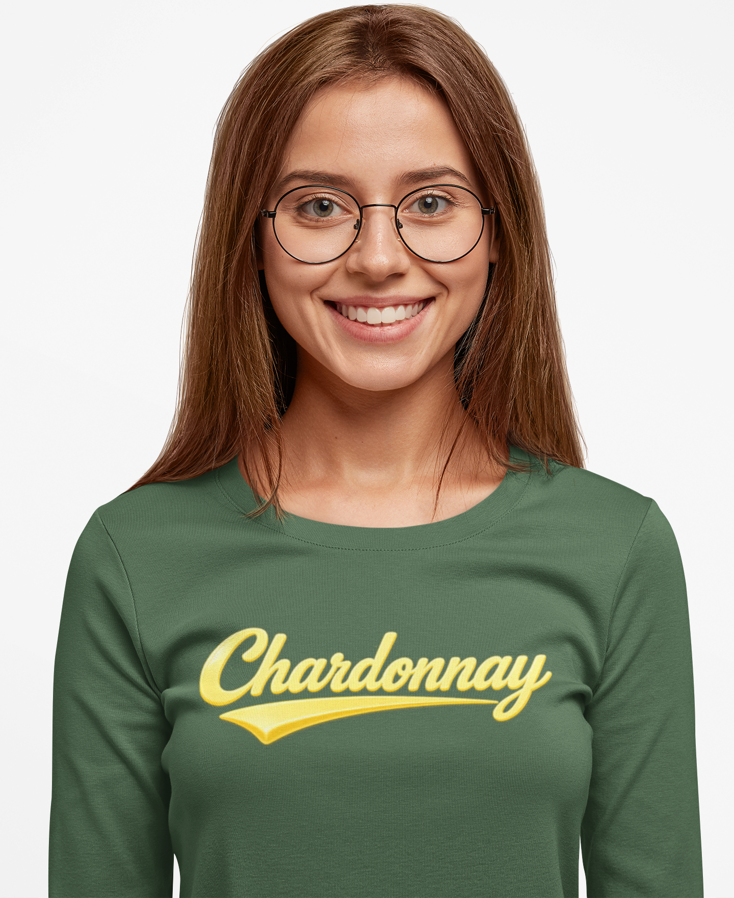 "Chardonnay" Script Long Sleeve Tee