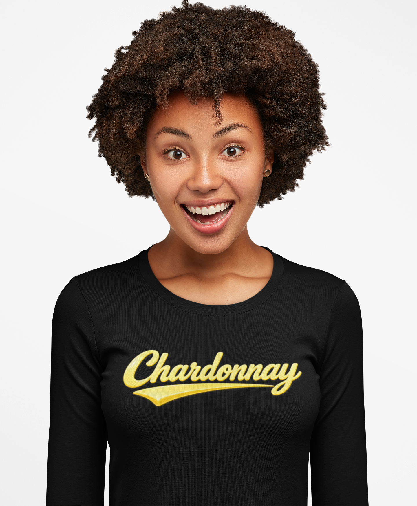"Chardonnay" Script Long Sleeve Tee