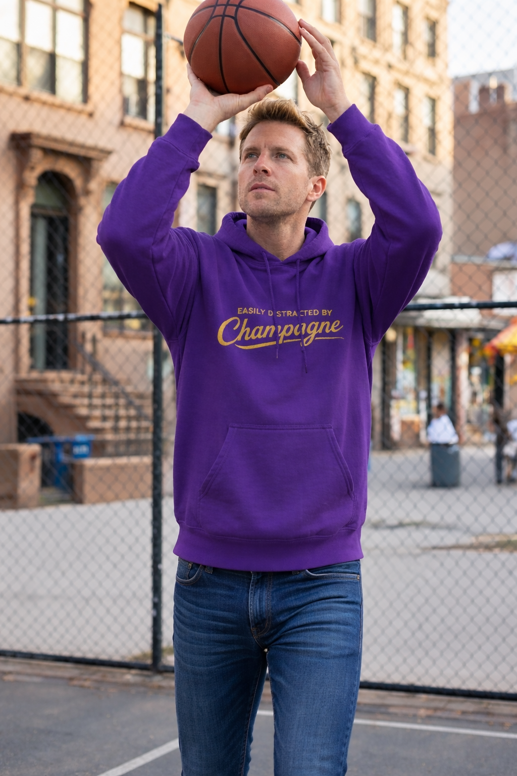 "Easily Distracted by Champagne" Hoodie