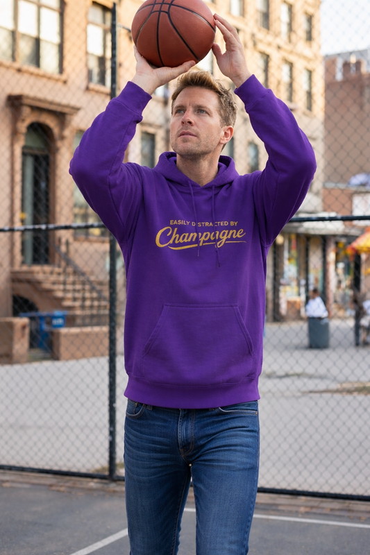 "Easily Distracted by Champagne" Hoodie