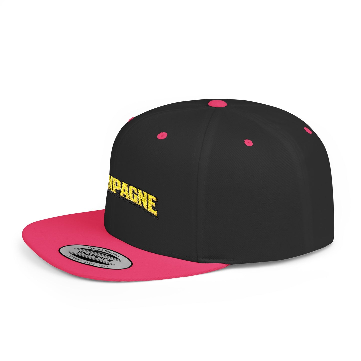 "Champagne" Flat Bill Snapback Hat