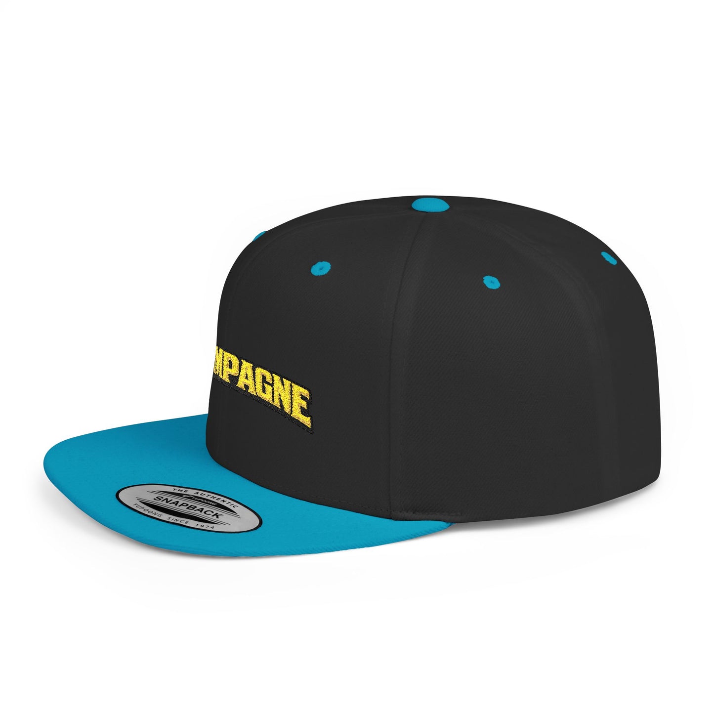 "Champagne" Flat Bill Snapback Hat