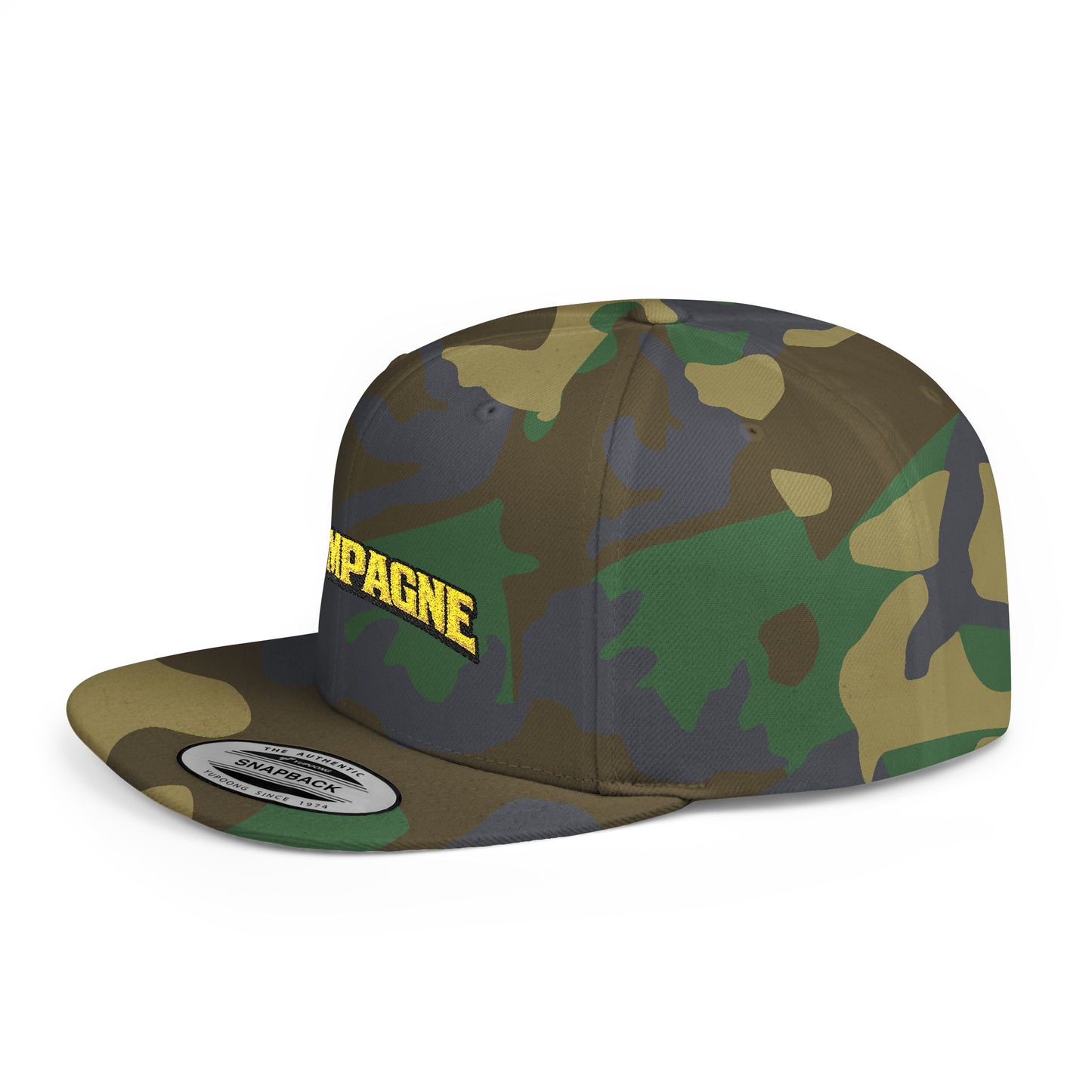 "Champagne" Flat Bill Snapback Hat