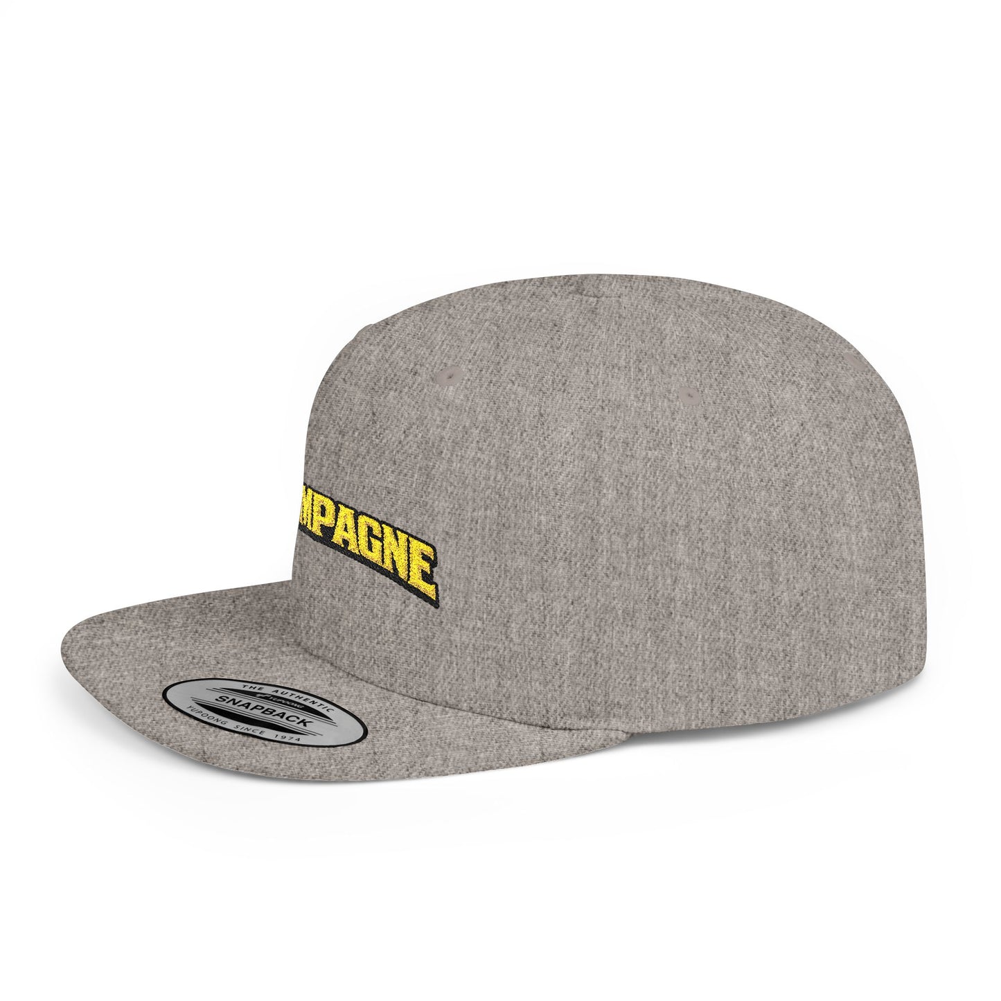 "Champagne" Flat Bill Snapback Hat