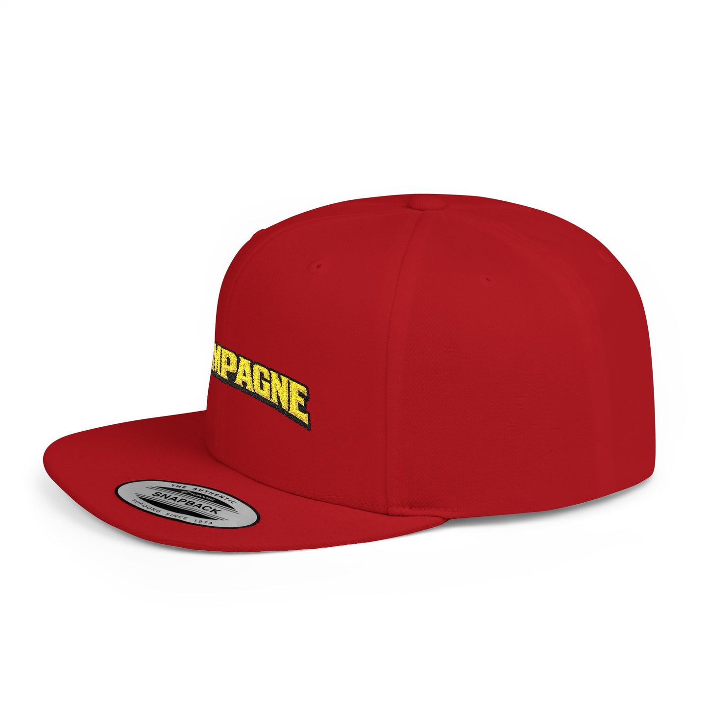 "Champagne" Flat Bill Snapback Hat