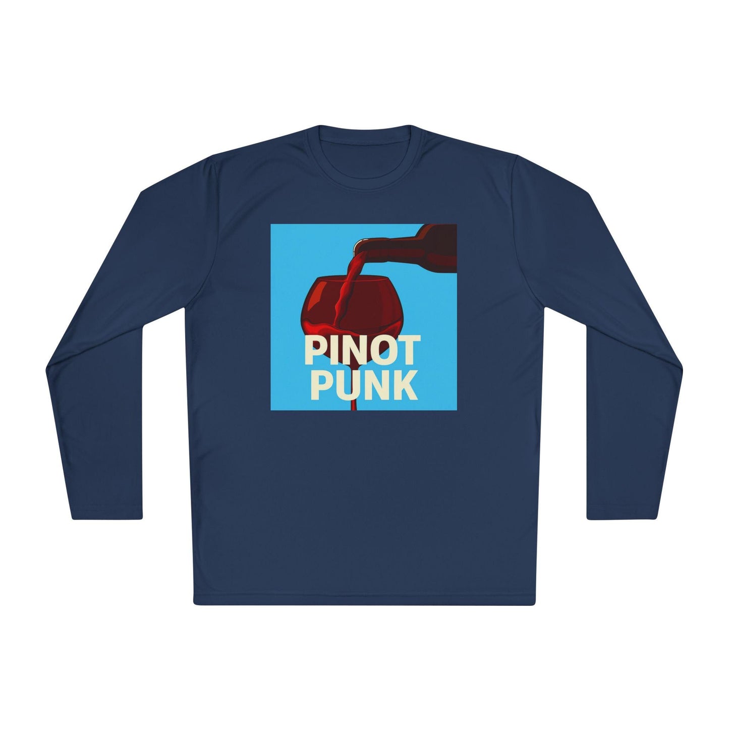 Pinot Punk Graphic Long Sleeve Shirt, Edgy Wine Tee