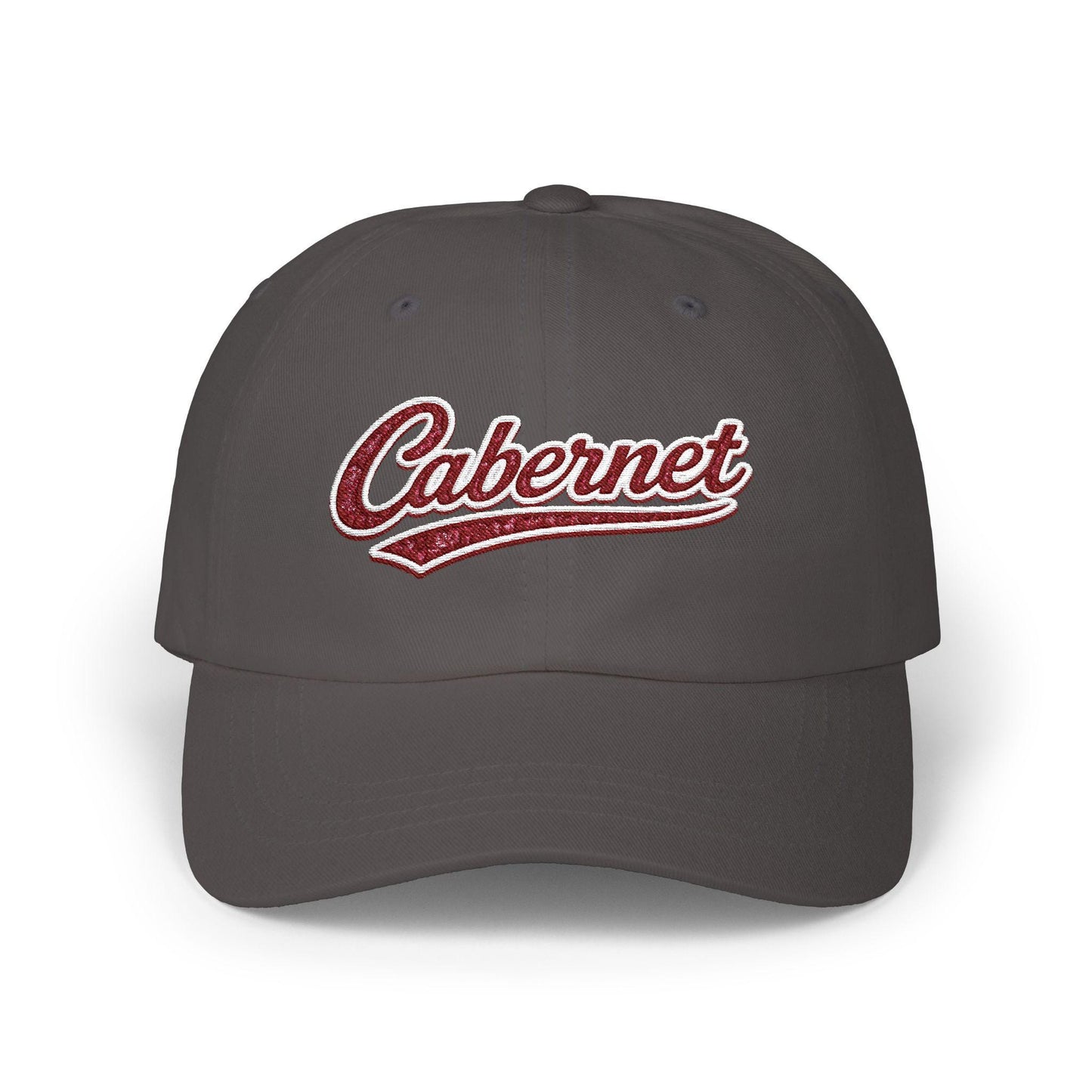 Cabernet Dad Hat, Embroidered Wine Cap, Wine Lover Gift, Vineyard Style