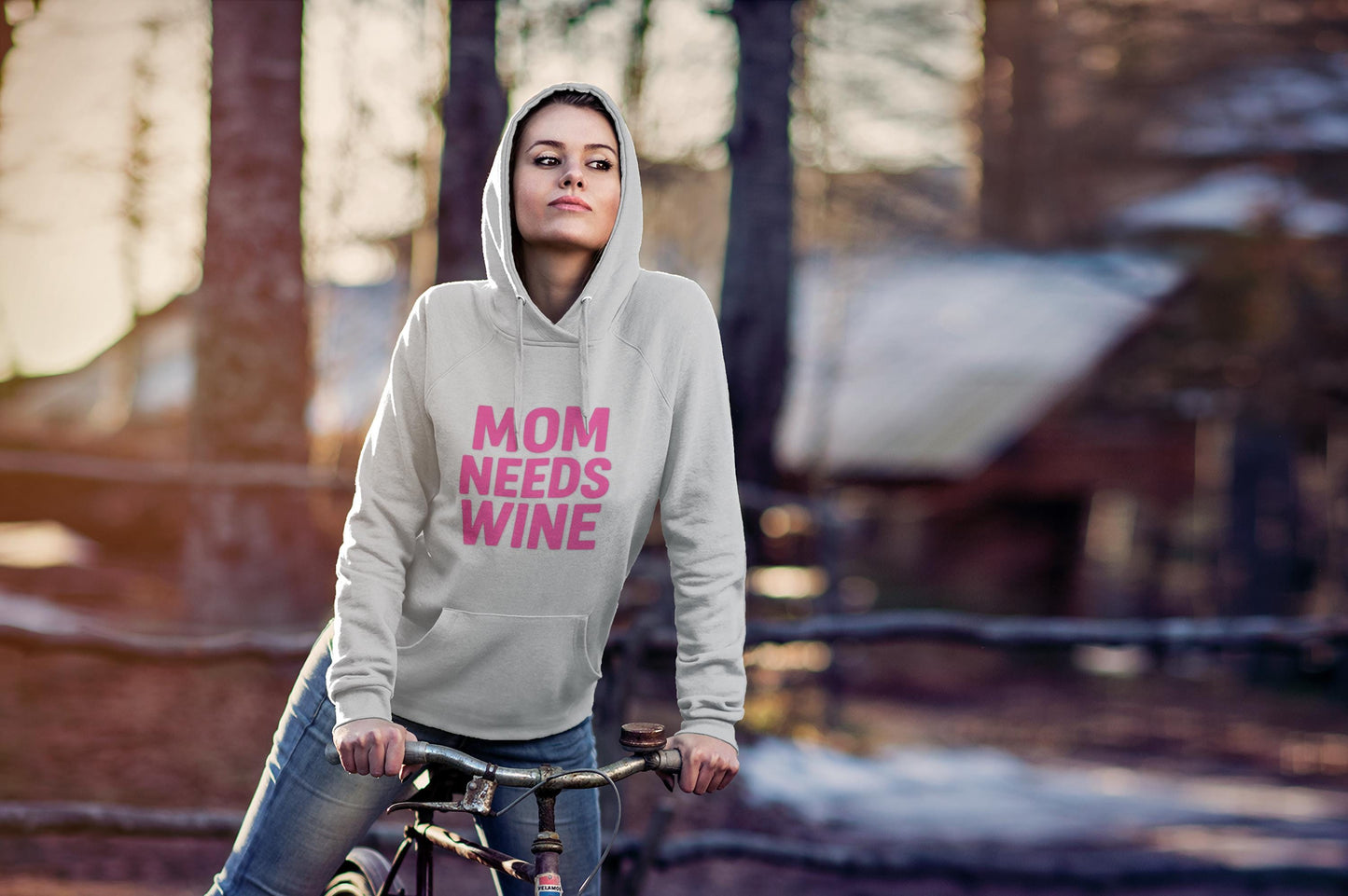 Mom Needs Wine Hoodie | Funny Mom Gift | Wine Lover Sweatshirt