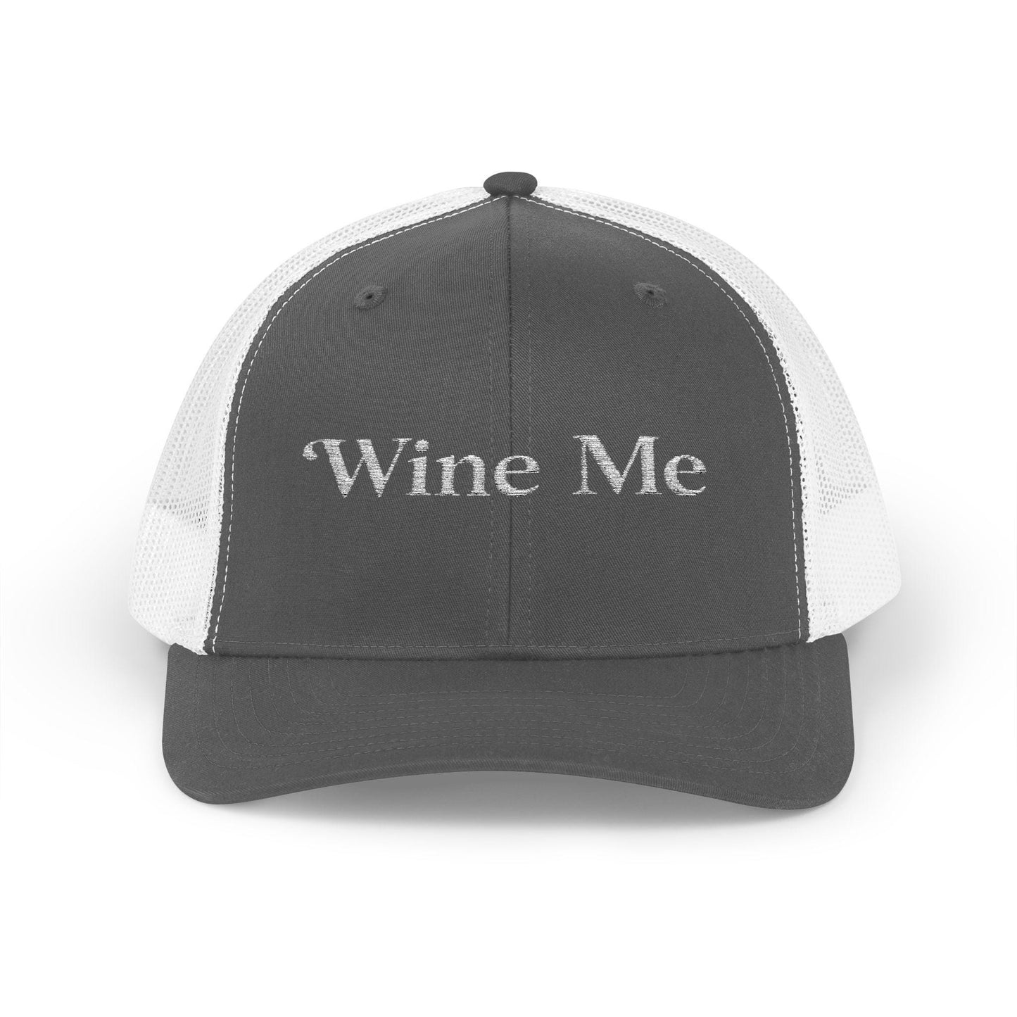 Wine Me Embroidered Trucker Hat, Funny Wine Lover Gift