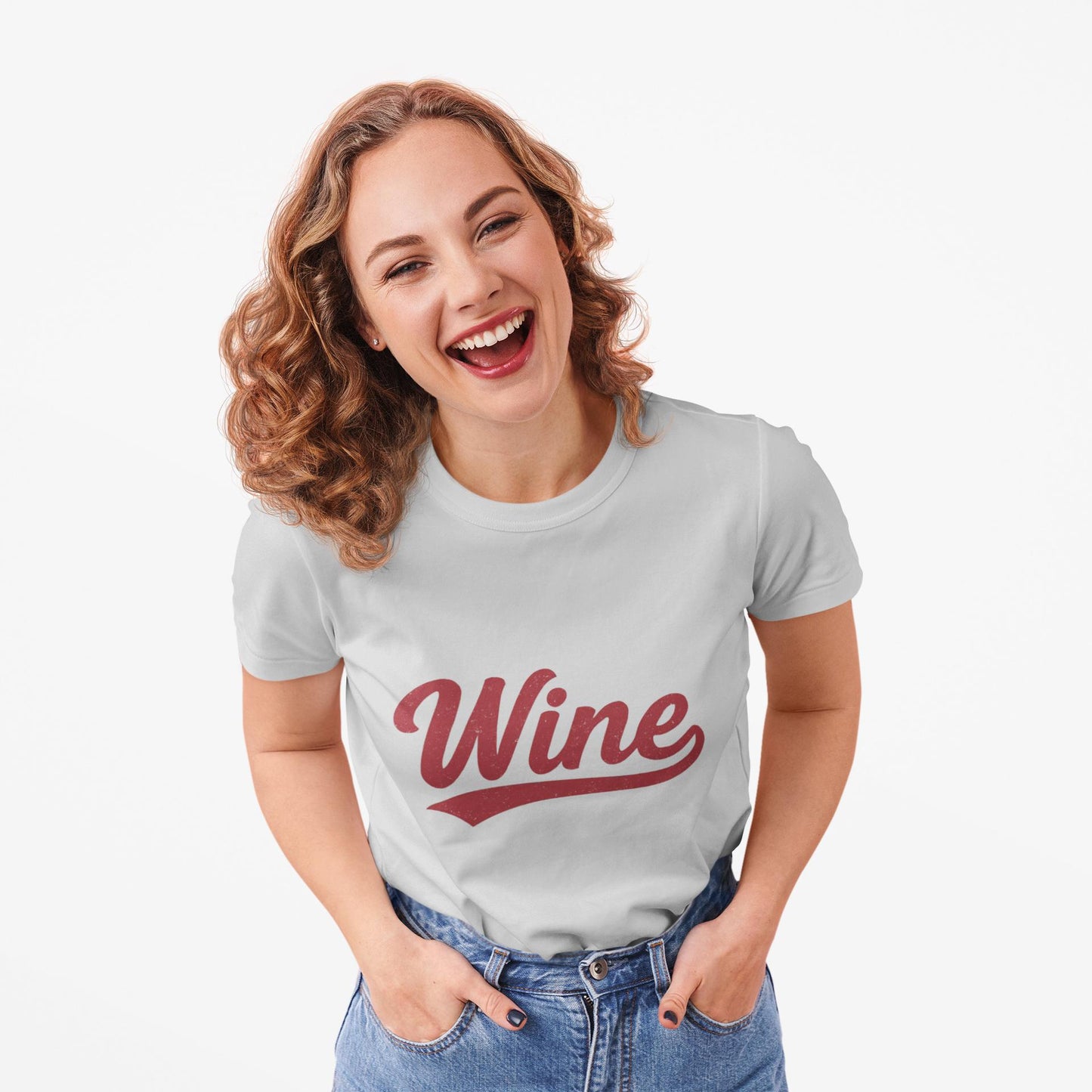 Vintage Wine Script Graphic Tee | Soft Cotton, Relaxed Fit