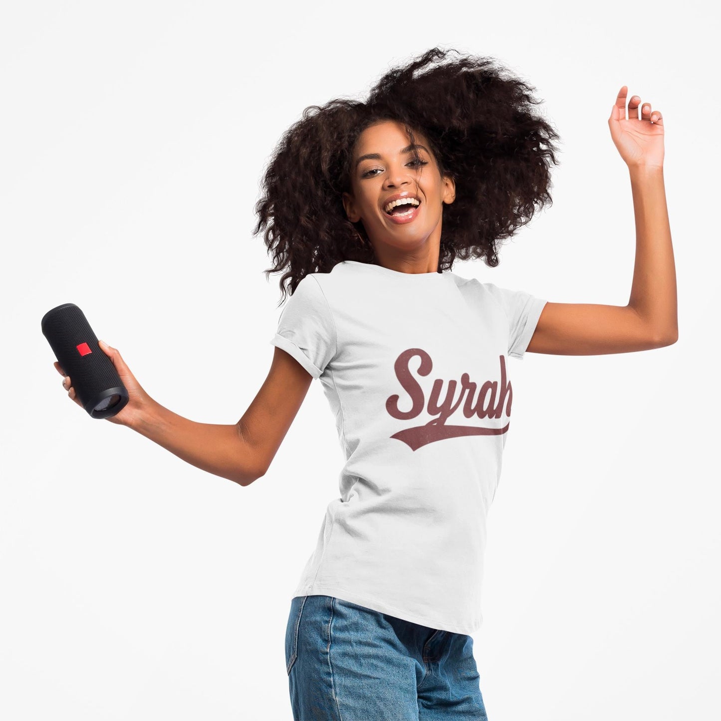 Syrah Script Tee, Wine Grape Shirt, Vineyard Typography