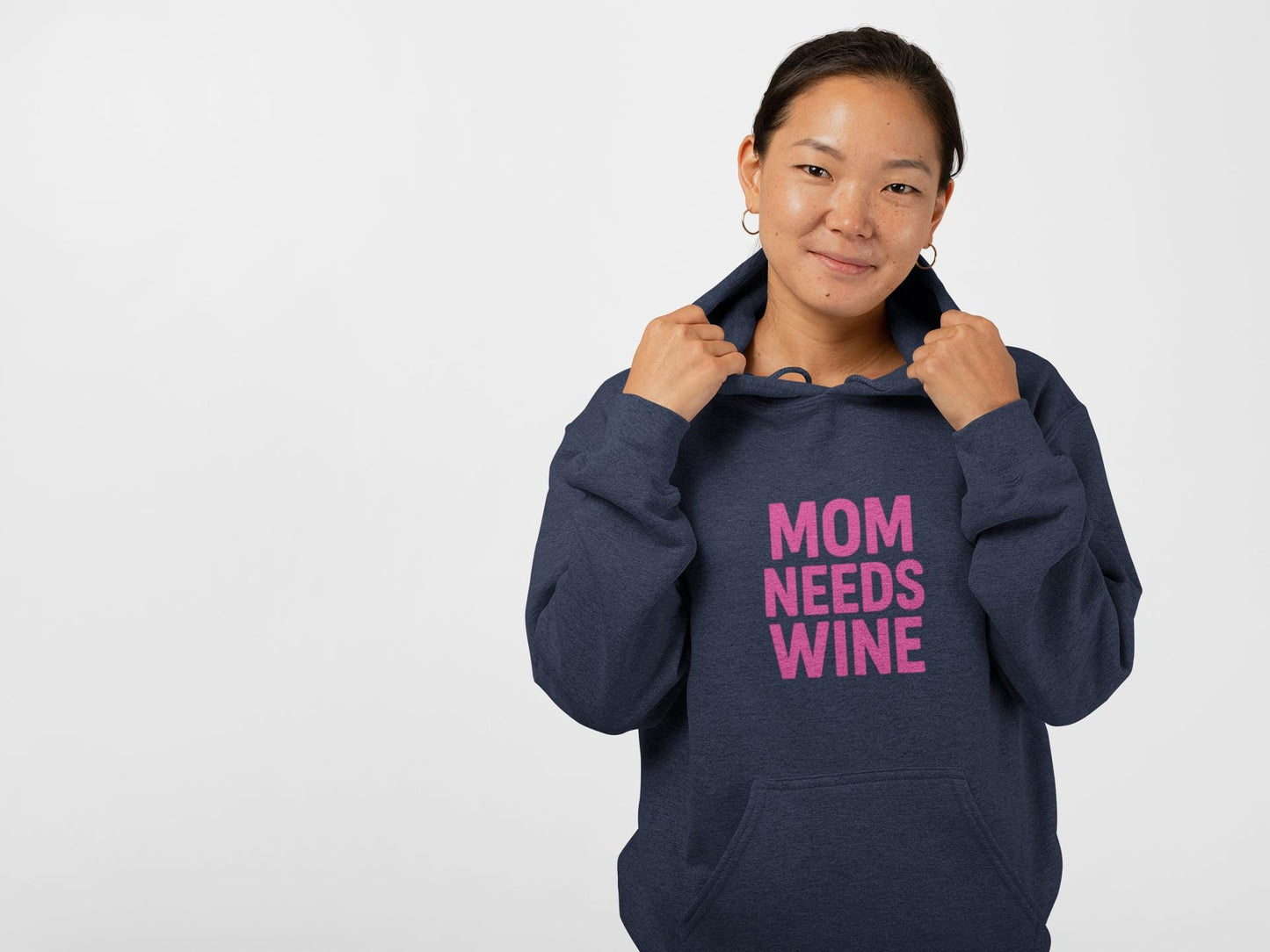 Mom Needs Wine Hoodie | Funny Mom Gift | Wine Lover Sweatshirt