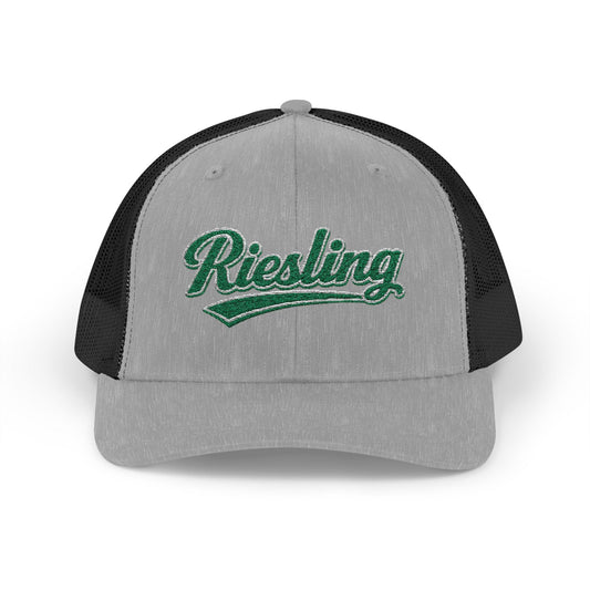 Riesling Embroidered Trucker Hat, Wine Lover Gift