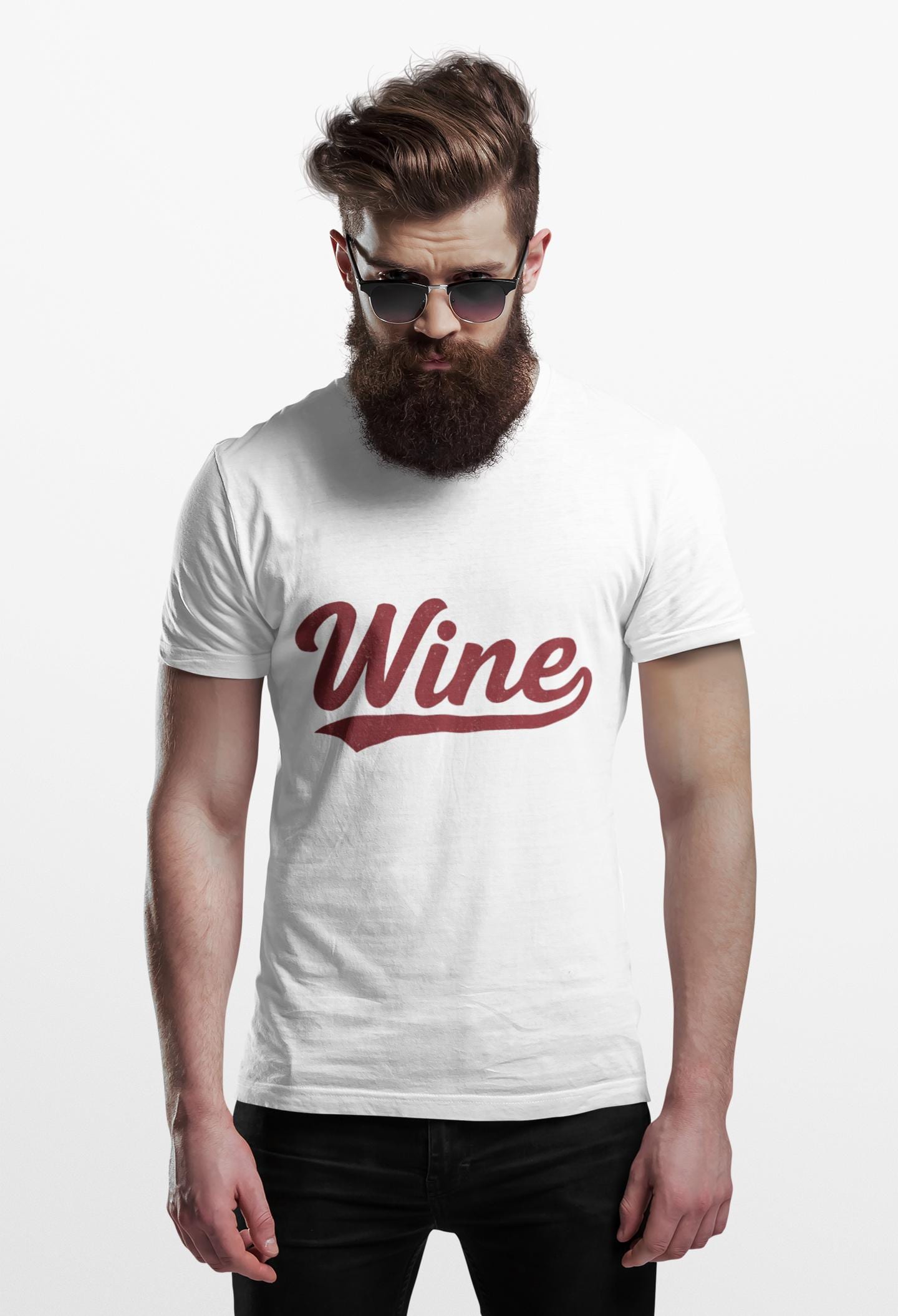 Vintage Wine Script Graphic Tee | Soft Cotton, Relaxed Fit