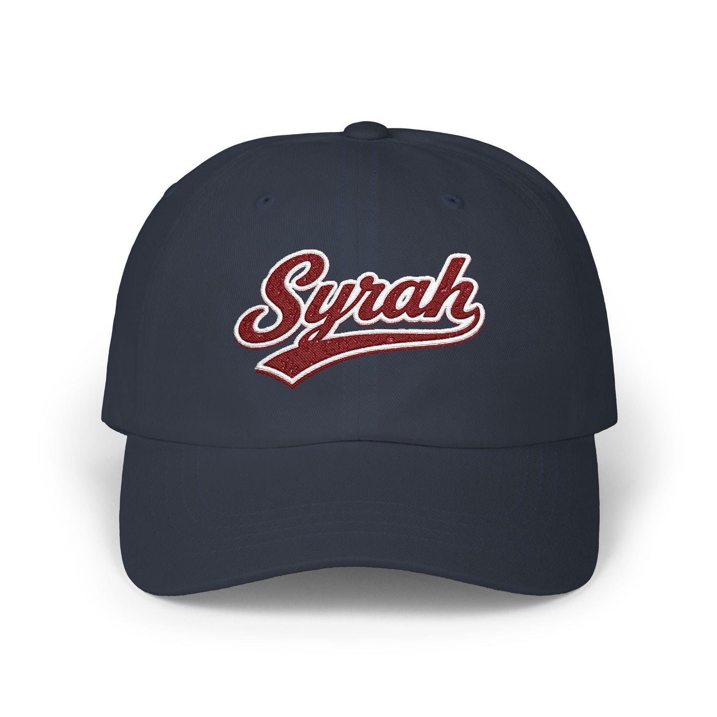 Syrah Dad Hat, Embroidered Wine Cap, Wine Lover Gift, Vineyard Style