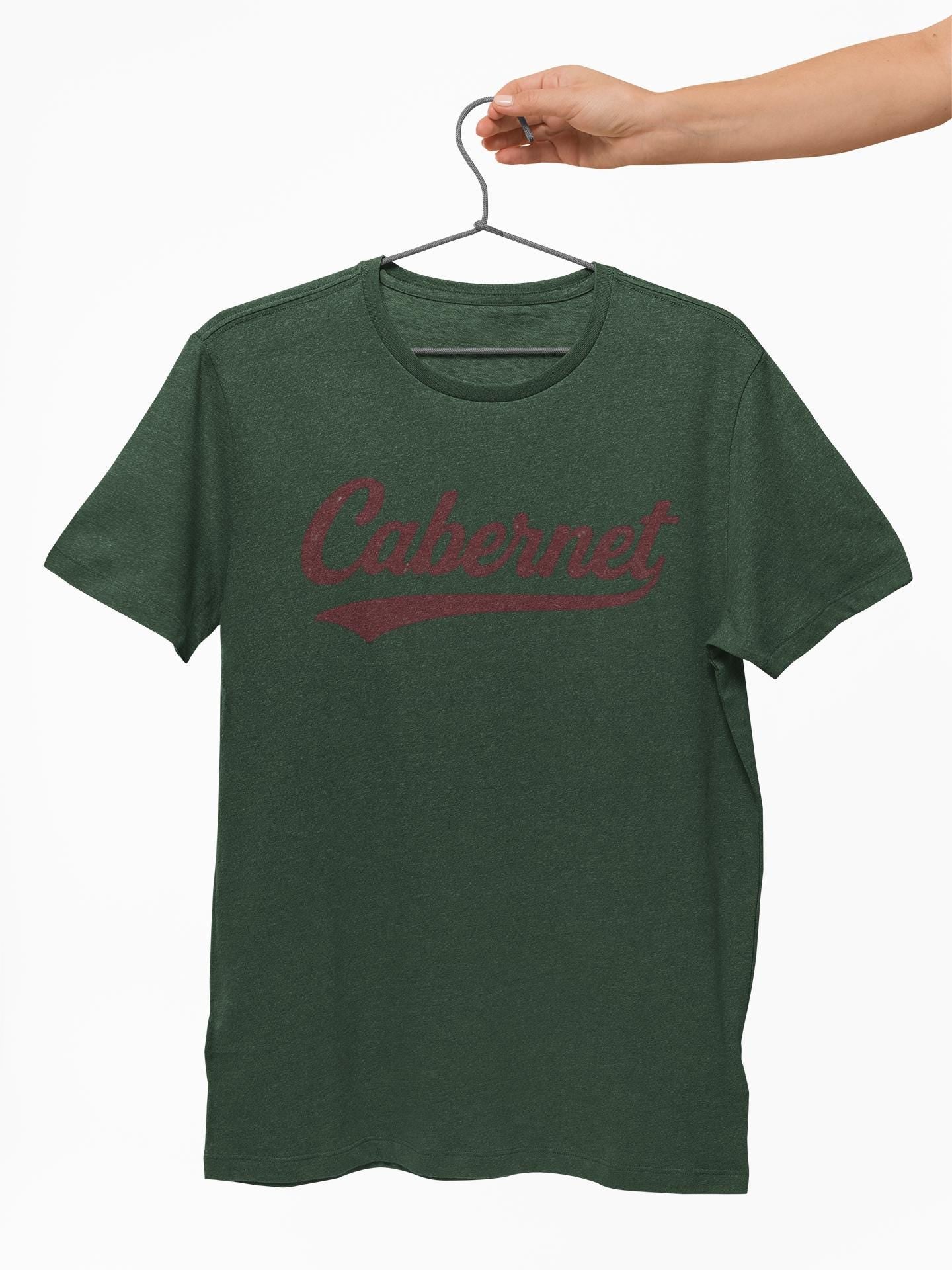 Cabernet Script Tee | Vintage Wine T-Shirt | Wine Lover Gift