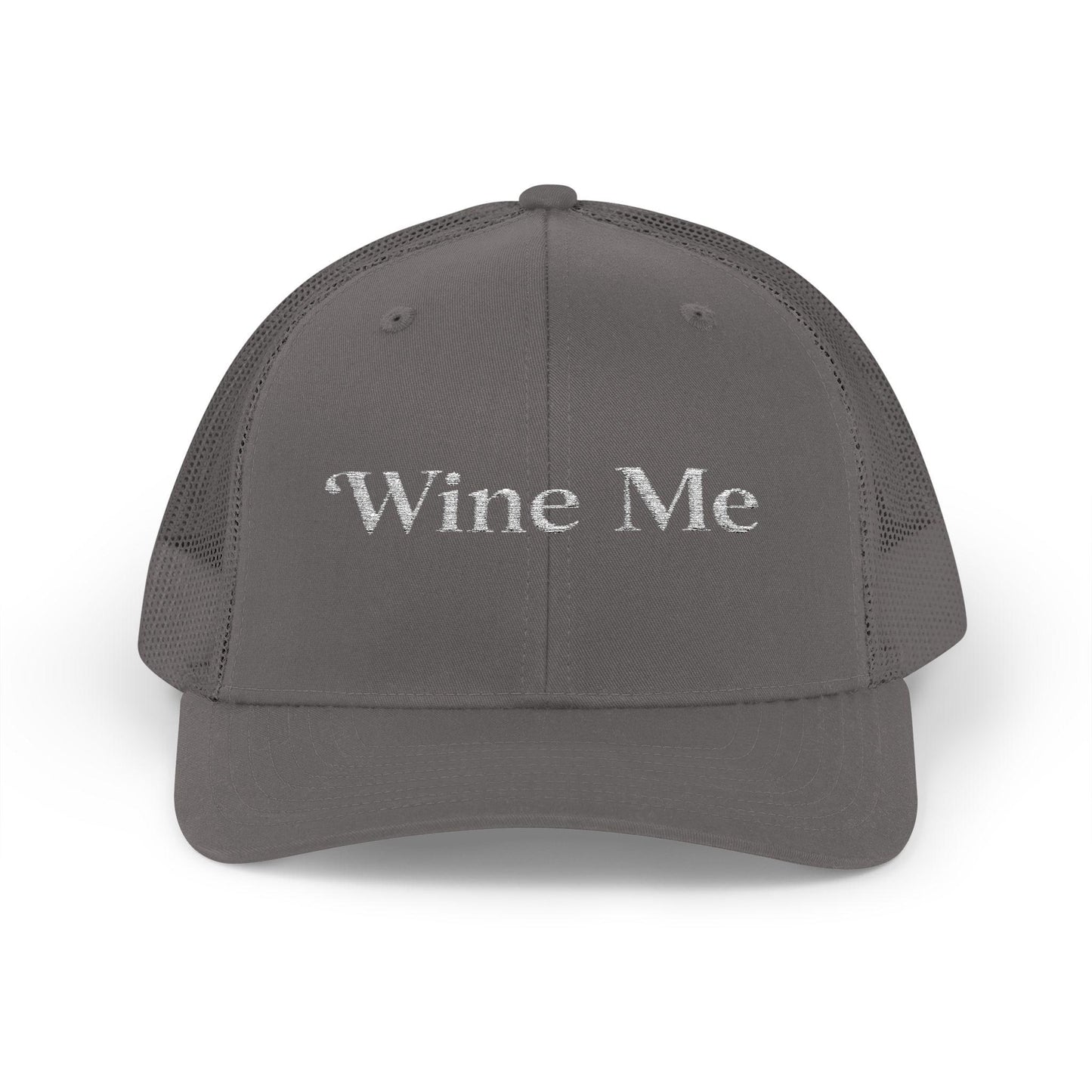 Wine Me Embroidered Trucker Hat, Funny Wine Lover Gift